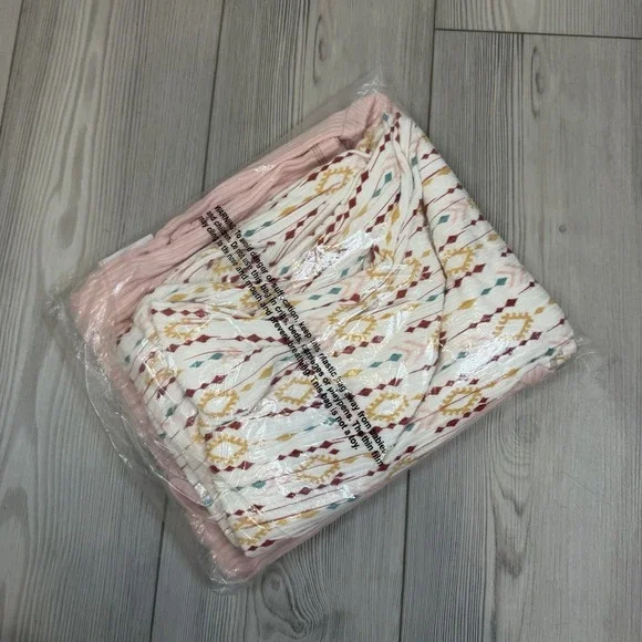 NEW MUK LUKS Butter Knit Western Prairie Pajama Set Women's Small Button Front - Picture 4 of 9